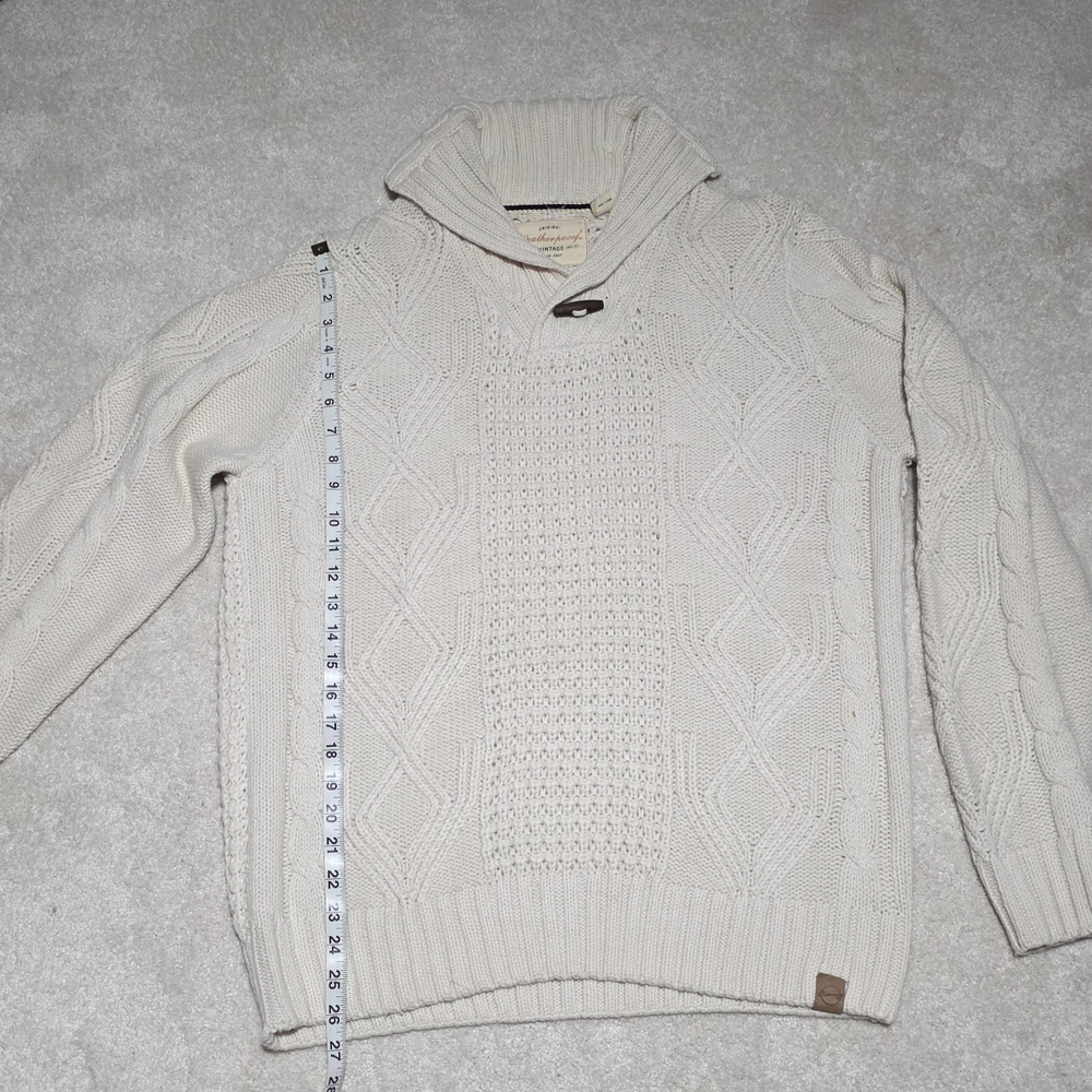 Weatherproof Men's Turtleneck Sweater in Cream